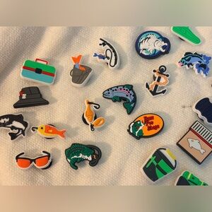 Bass pro shops, Croc charms, vest charms brand new fishing theme 🎣